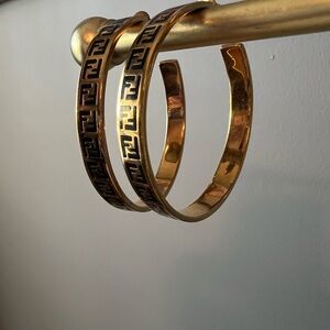 Fendi logo hoops